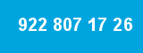 922 807 17 26